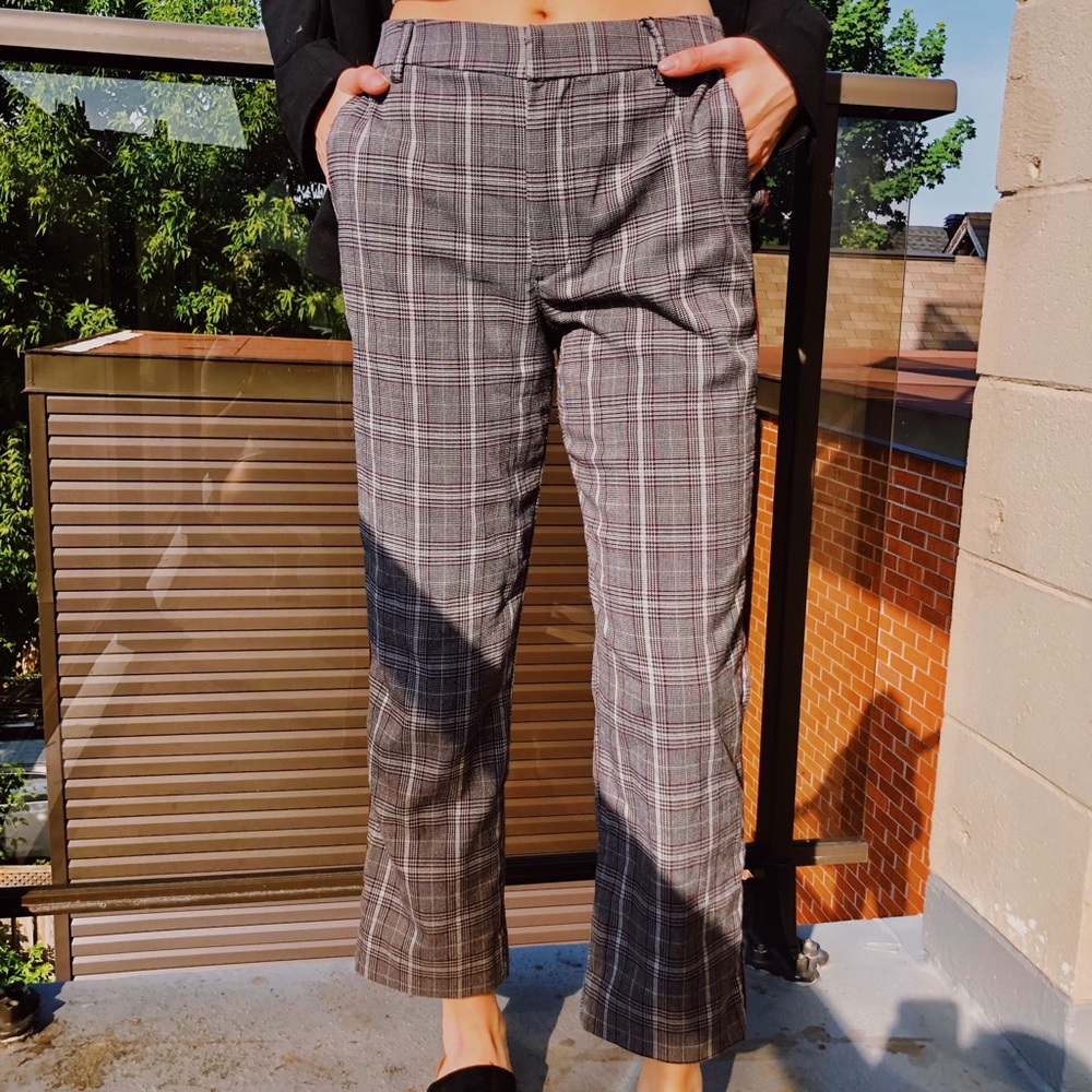 Abercrombie Simone High Rise Ankle Flare Trousers